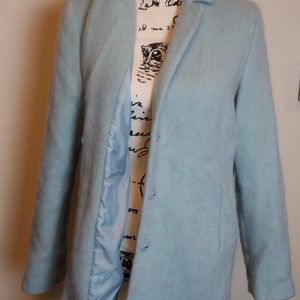 Black Rivet Long Light Blue Jacket Size XL